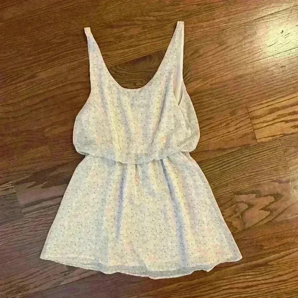 THML Womens Sleeveless Mini Boho Floral Lined Flowy SunDress Size Small - Picture 12 of 12